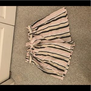 striped shorts